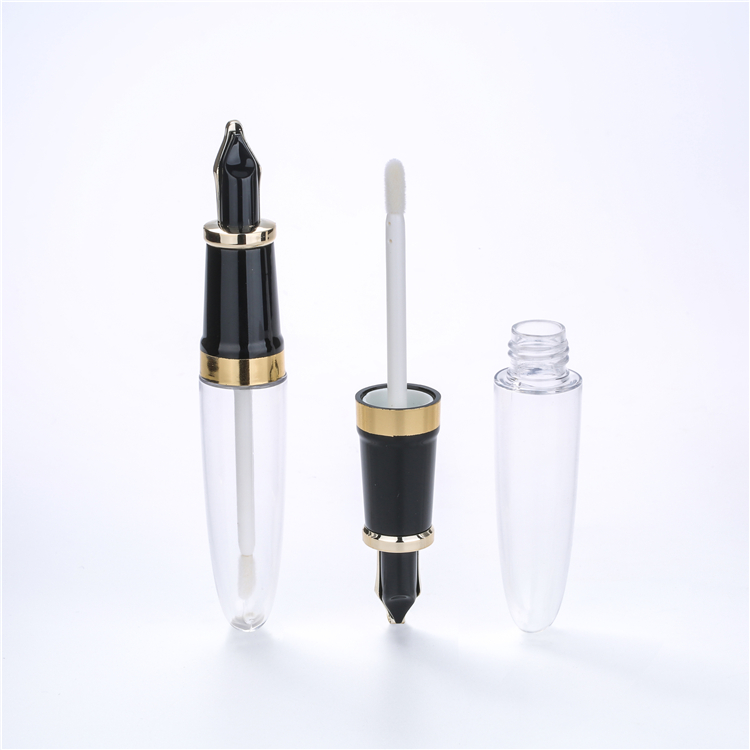 Private Label Petg Plastic Empty Lipgloss Pen Shaped Pencil Lip Gloss Tubes