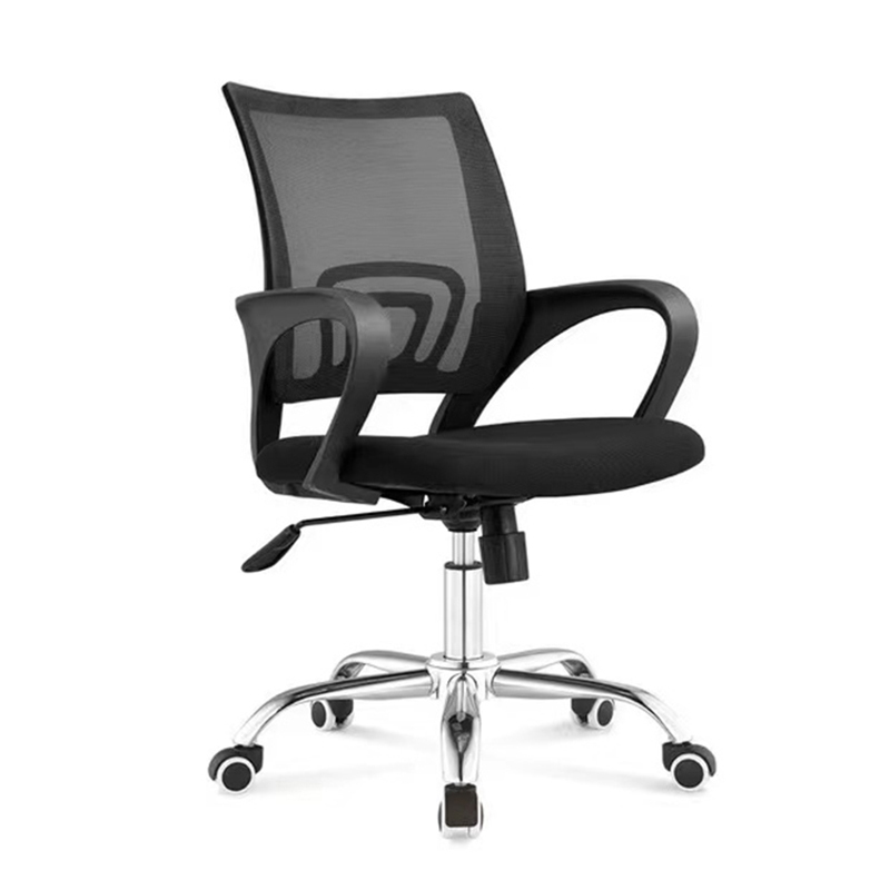 Mid Back Visitor Manager Boss Executive Arm Rest Ergonomic Adjustable Swivel Reclining Mesh Office Chair With Lumbar Support
