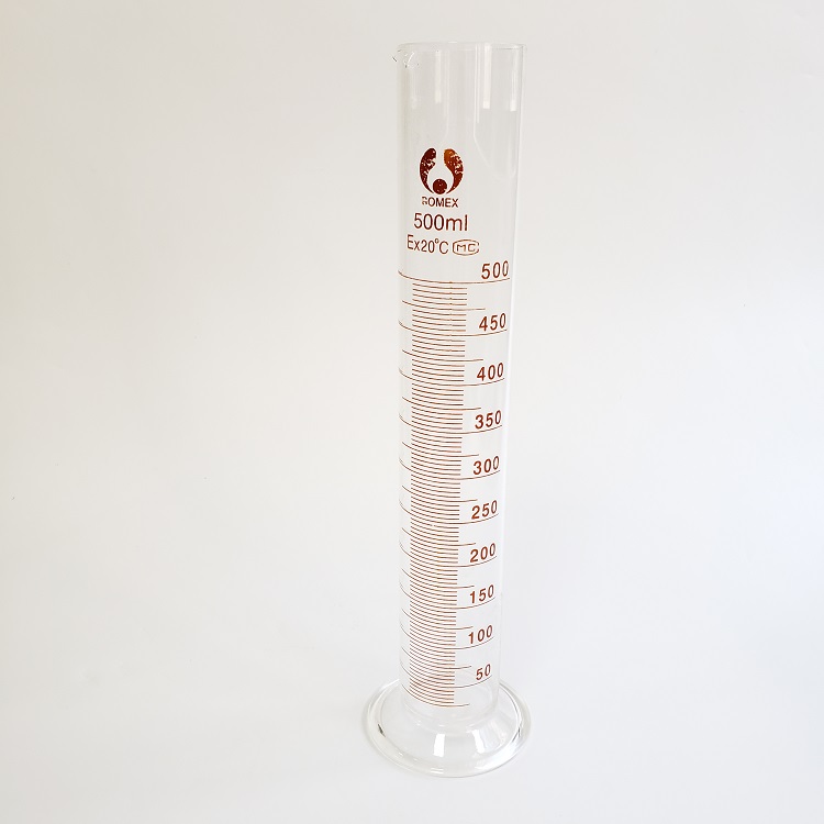 Laboratory 50ml 100ml 500ml Glass Graduated Flask Measuring Cylinder