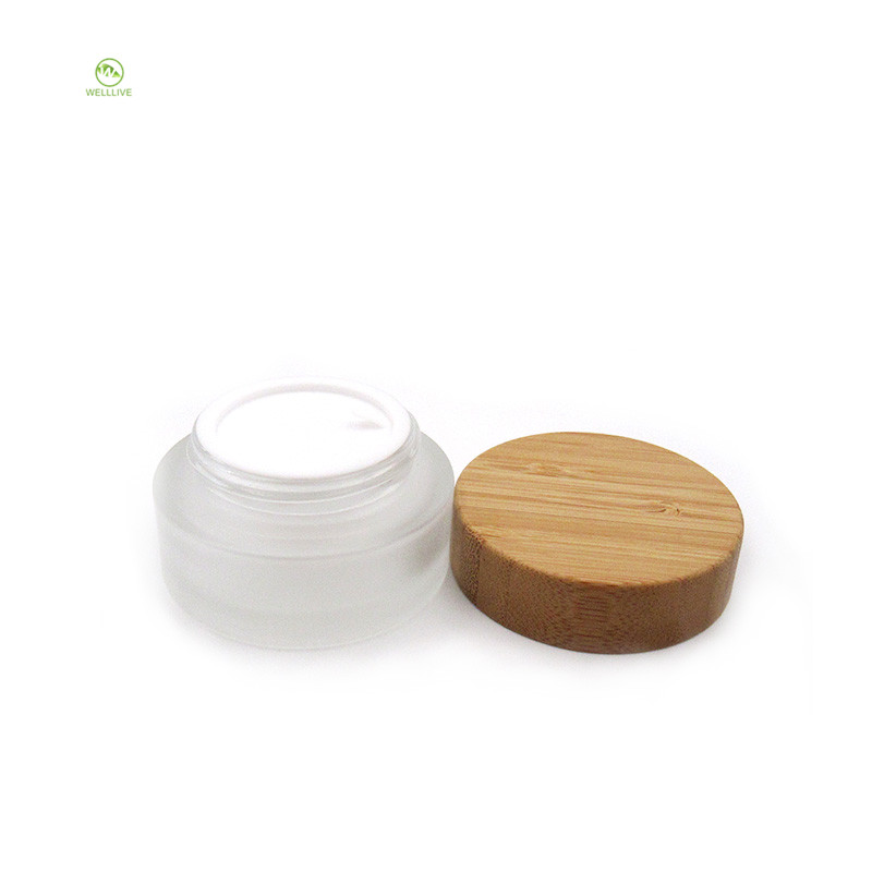 15g 20g 30g 50g 100g body scrub container empty glass cream jar for cosmetic package