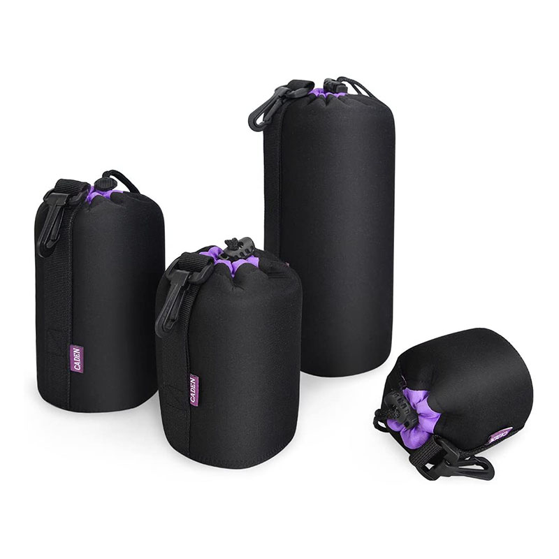 Camera Lens Case Bag Thick Protective Neoprene Pouch Soft Camera Lens Bag For Camera Lens