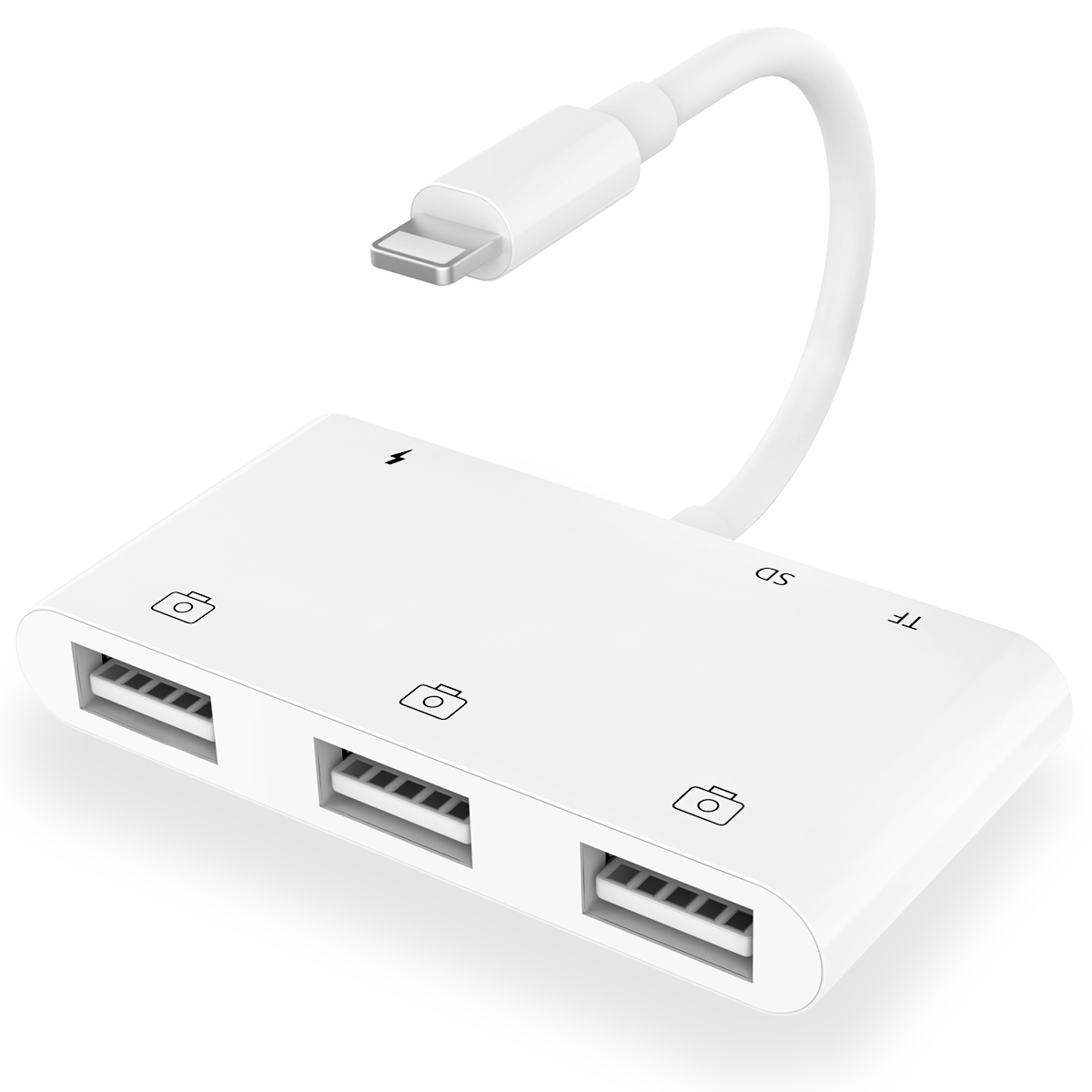 Адаптер зарядного устройства Lightning/USB 3 для камеры, OTG, TF, SD, iphone 7, 8, X, 11