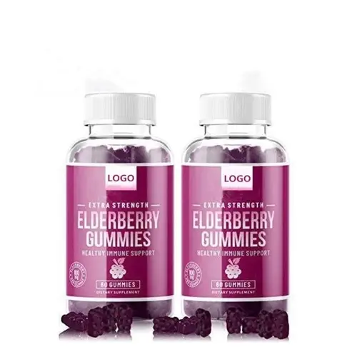 Immune Support Cold & Flu Relief Extract Organic Sambucus Elderberry bear Gummies