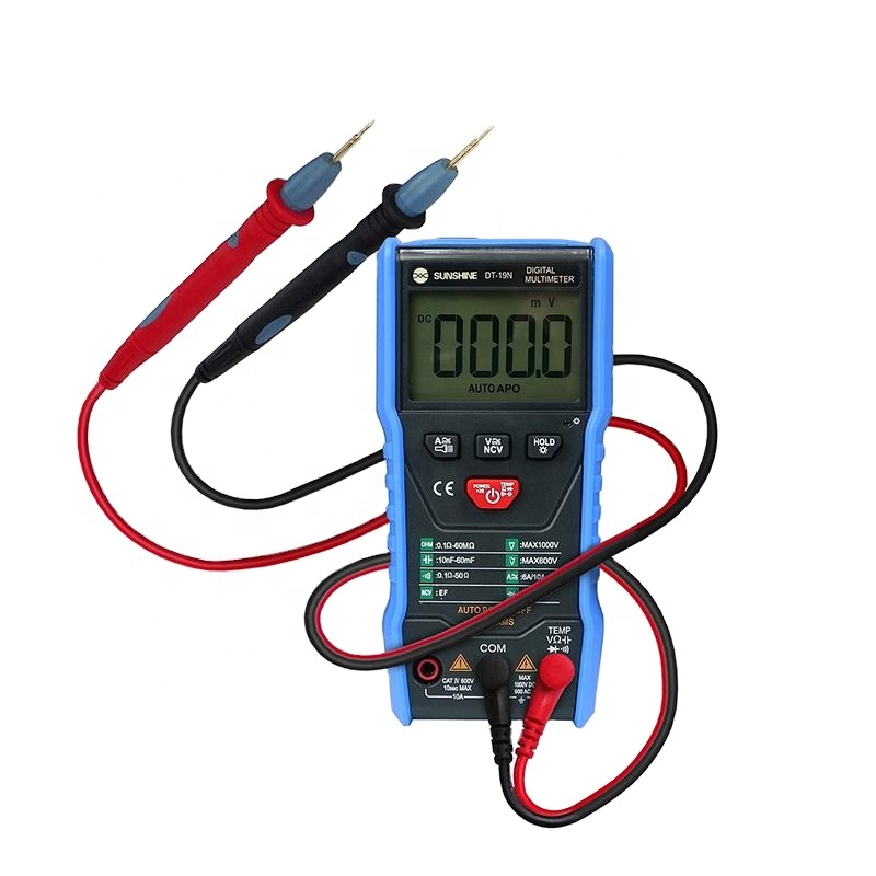 Sunshine DT-19N Мини цифровой мультиметр тестер постоянной ёмкости, универсальный конденсатор тестер сопротивления частота инструмент обнаружения интеллигентая (ый) мультиметр