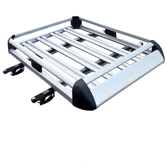 Hot sale High quality Heavy load thickening Aviation aluminum alloy Double deck luggage rack frame carrier for car automobile
