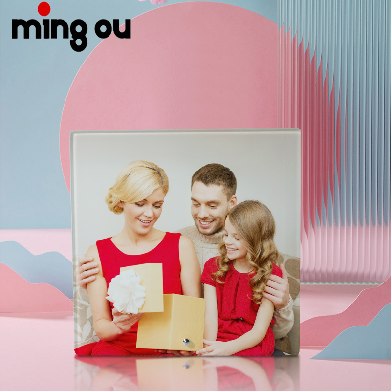 Mingou Sublimation Blanks DIY printing Photo Glass Picture Frame