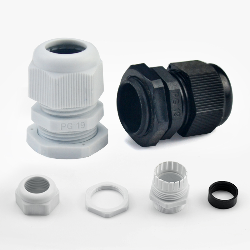 KUGAO Metric thread electrical cable gland Waterproof IP68 Plastic Nylon standard wire gland connector