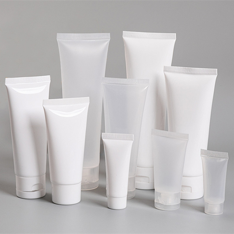 mini container frosted transparent sunscreem lotion tube concealer tubes eco friendly cosmetic tube plastic packaging
