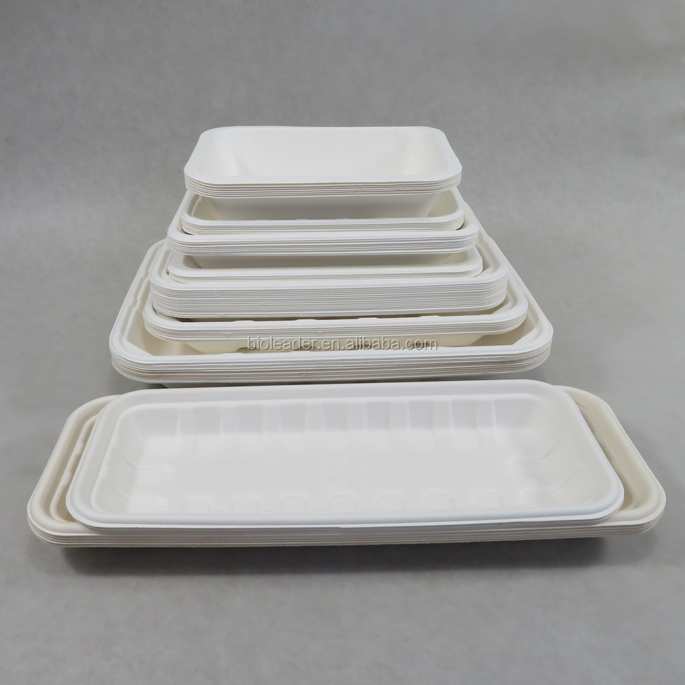 Биоразлагаемый Sugarcane Bagasse Punnet экологичный 100% композитный лоток