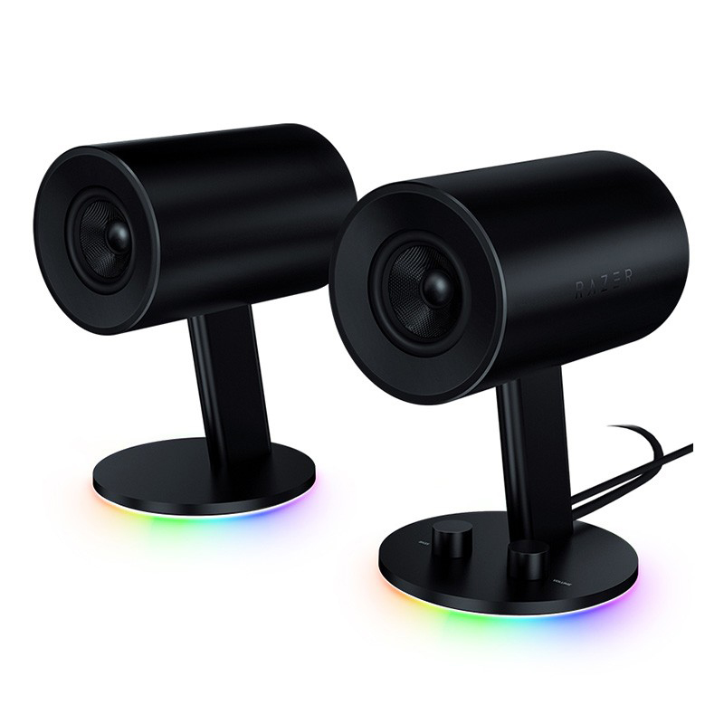 Игровые колонки Razer Nommo Chroma, полный диапазон 2,0, игровая Колонка для ПК, музыкальный плеер, портативный громкий динамик