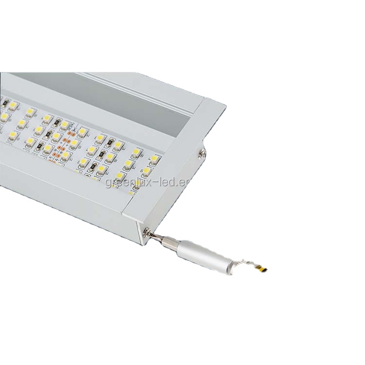 50mm recessed big wide aluminium led extrusion/ profile housing for led strip linear light