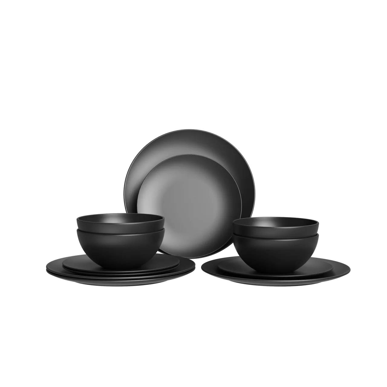 Italian Style 12PCS Dinner Plate Set Home Dinner Set Dinnerware Plastics RPET Dinnerware Set