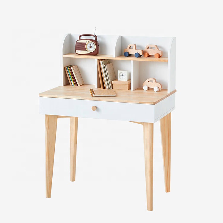 Factory Direct Supplier Bedroom Study Children's Pure Wooden Learning Chair Table