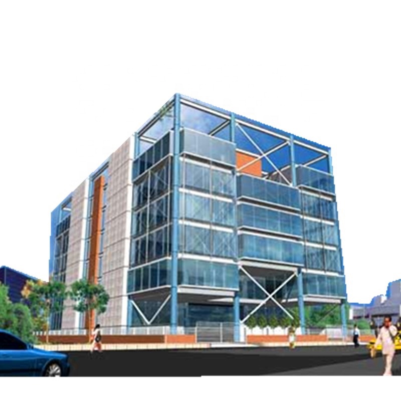 Pre- engineering steel structure building with high rise and long- span