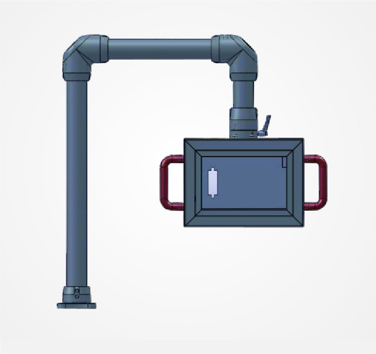 E-Abel Enclosure touch panel articulating HMI arm panel control box support arm system articulate arm aluminum Cantilever box