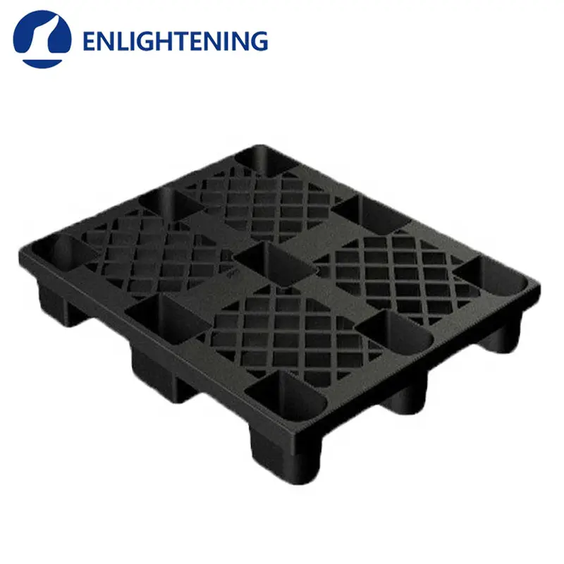 Cheap Light Duty Recycled HDPE Pp 9 Feet Nestable One Way Export Disposable plastic Pallet 4 Way Entry plastic Pallet
