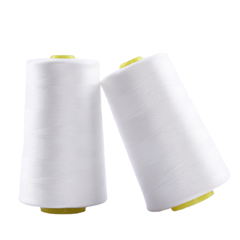 stock lot yarn recycled polyester yarn types from pet white cone thread