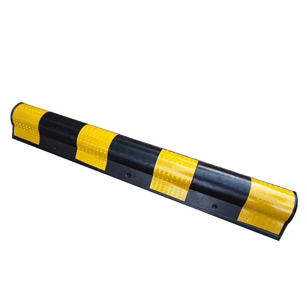 800X100X10Mm Round Reflective Molded Wall Corner Protector Anti-Collision Rubber Corner Guard