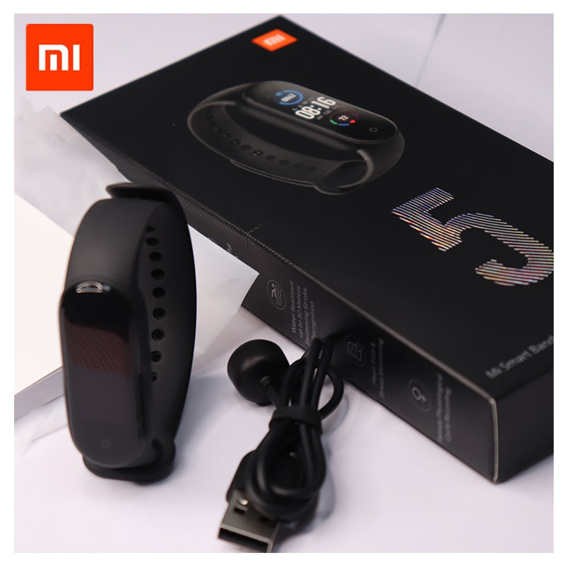 Xiaomi Mi band 5 глобальная версия Оригинальный Смарт-браслет Xiaomi фитнес-браслет с сенсорным экраном Xiaomi Mi Band 5