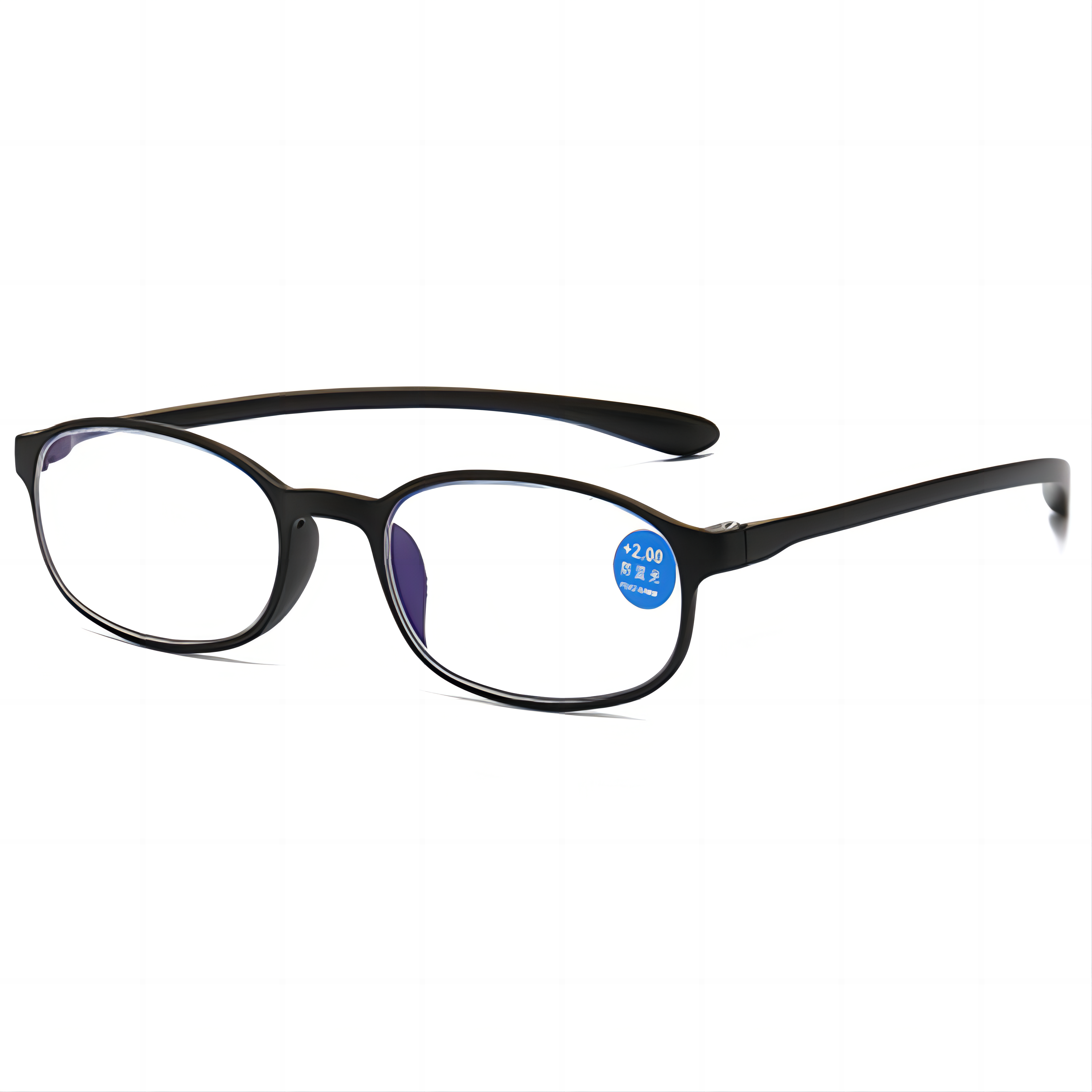 2024 New Arrival True TR Material Squared Frame Blue Light Blocking Reading Glasses for Women and Men