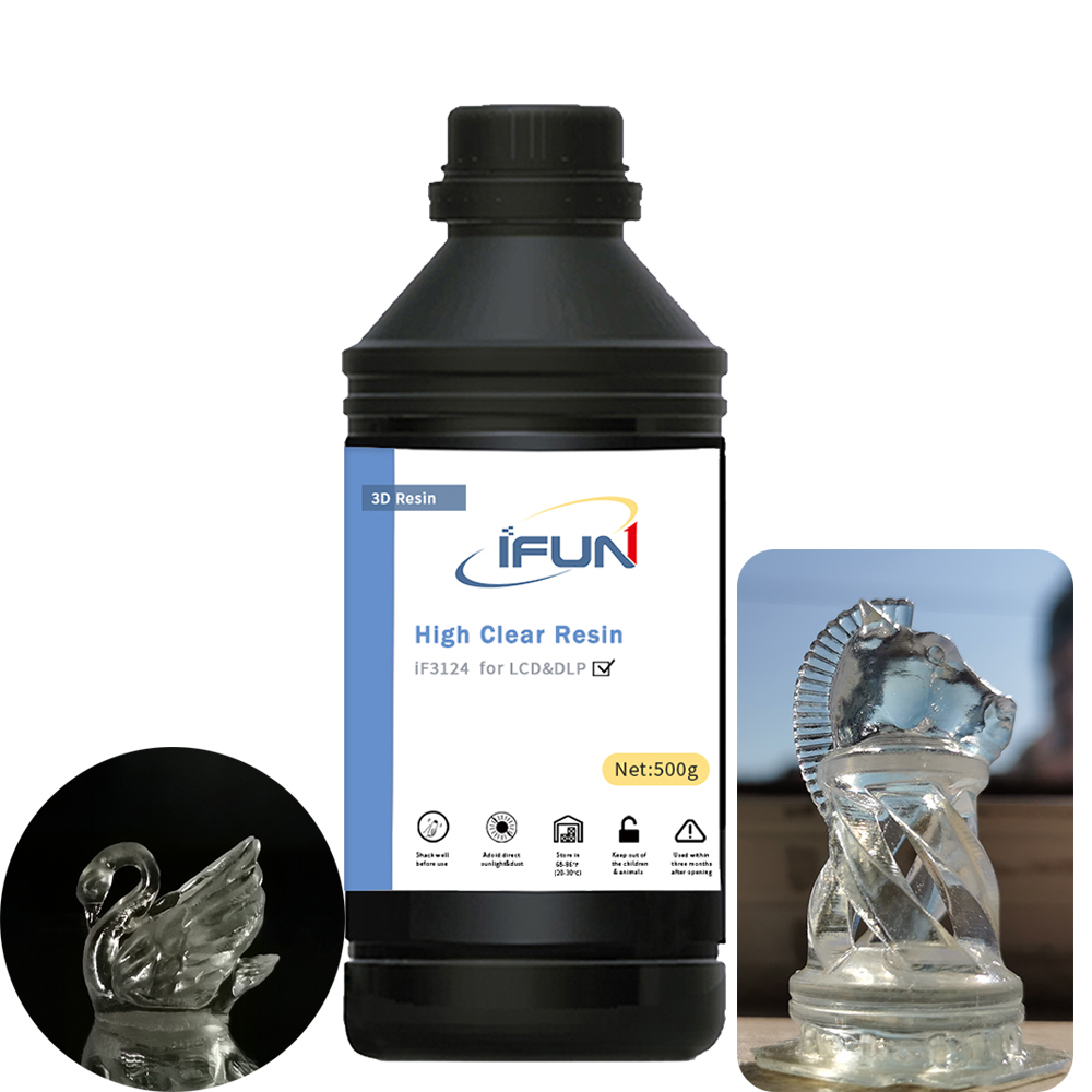 IFUN Жидкость фотополимерных УФ Смола 405nm прозрачная защитная пленка не желтый смолы для ЖК dlp 3d принтер