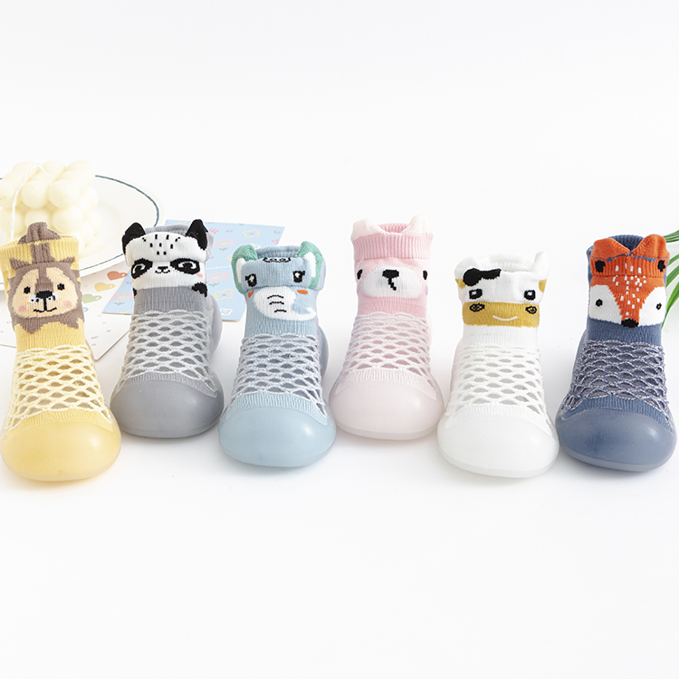 New Design Newborns Rubber Sole Polyester Cotton Mesh 2021 Baby Casual Shoes