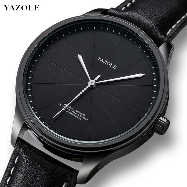Yazole 503 модные бизнес новые часы для мужчин лучший бренд класса люкс кожа кварцевые наручные часы Relogio Masculino Montre Homme мужские часы