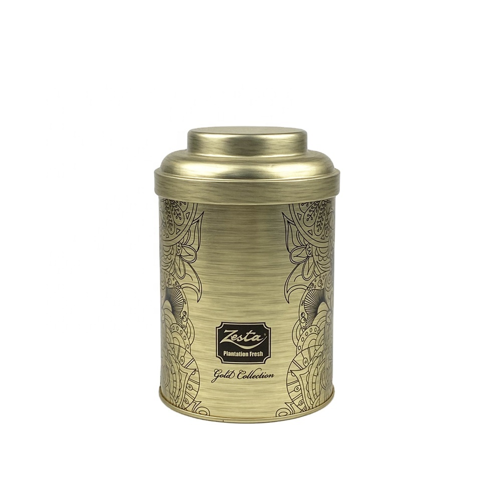 Empty tea canister Cylinder Tin box for tea