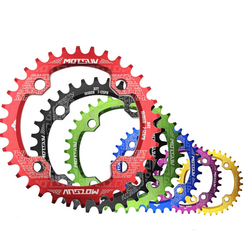 104BCD велосипедная цепь, круглая MTB широкая цепь, колесо 32/34/36/38T, горный велосипед, кривошипная система, однозубчатая пластина
