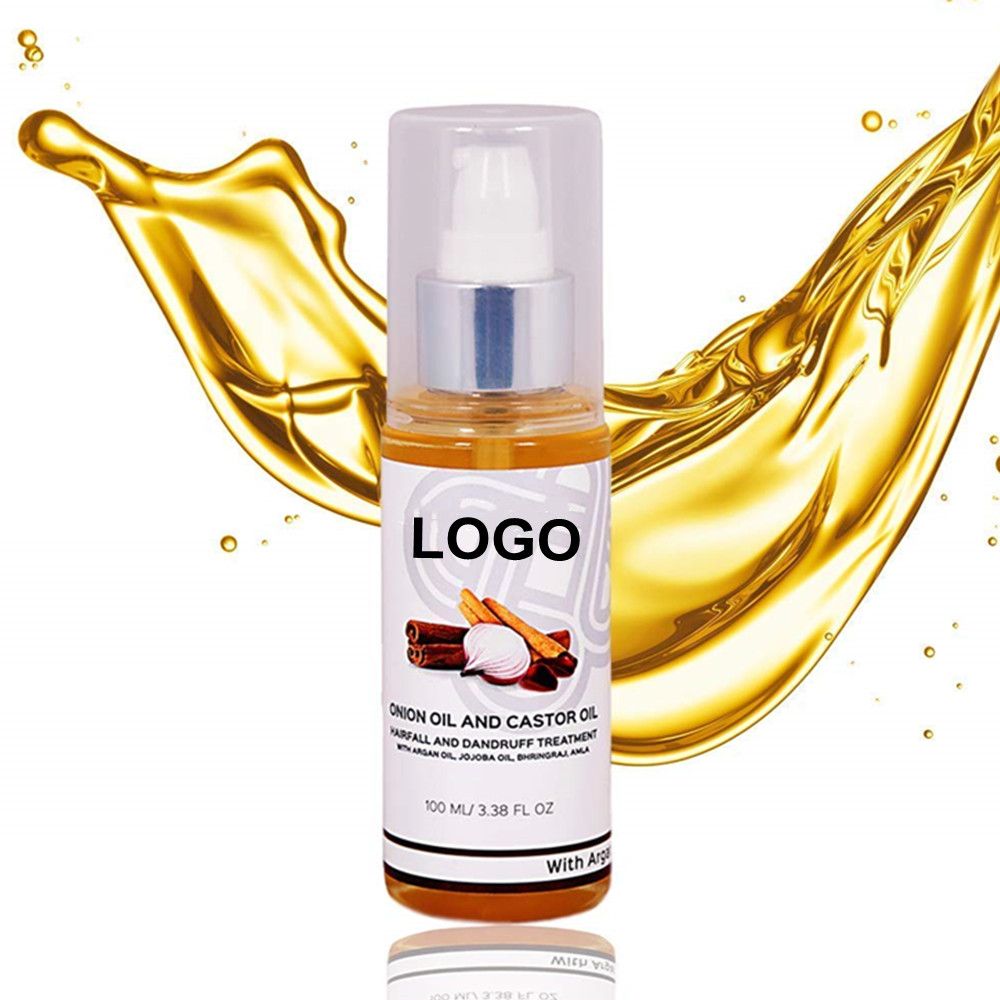 Best Natural Onion Oil &amp; Castor Oil Hair Growth Hair Regrowth Oil