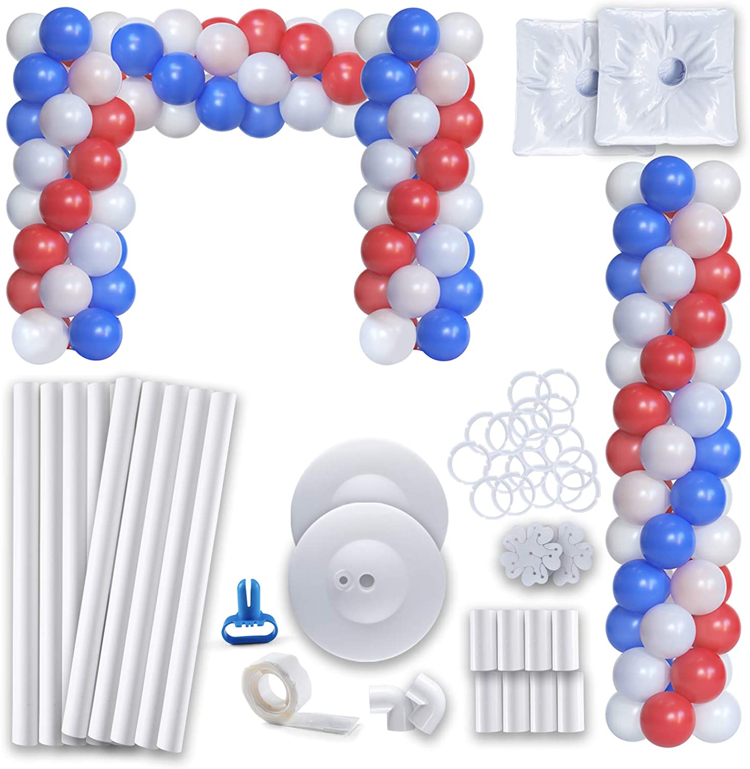 Balloon Columns with Balloon Rings for Wedding, Birthday Party and Event Decorations