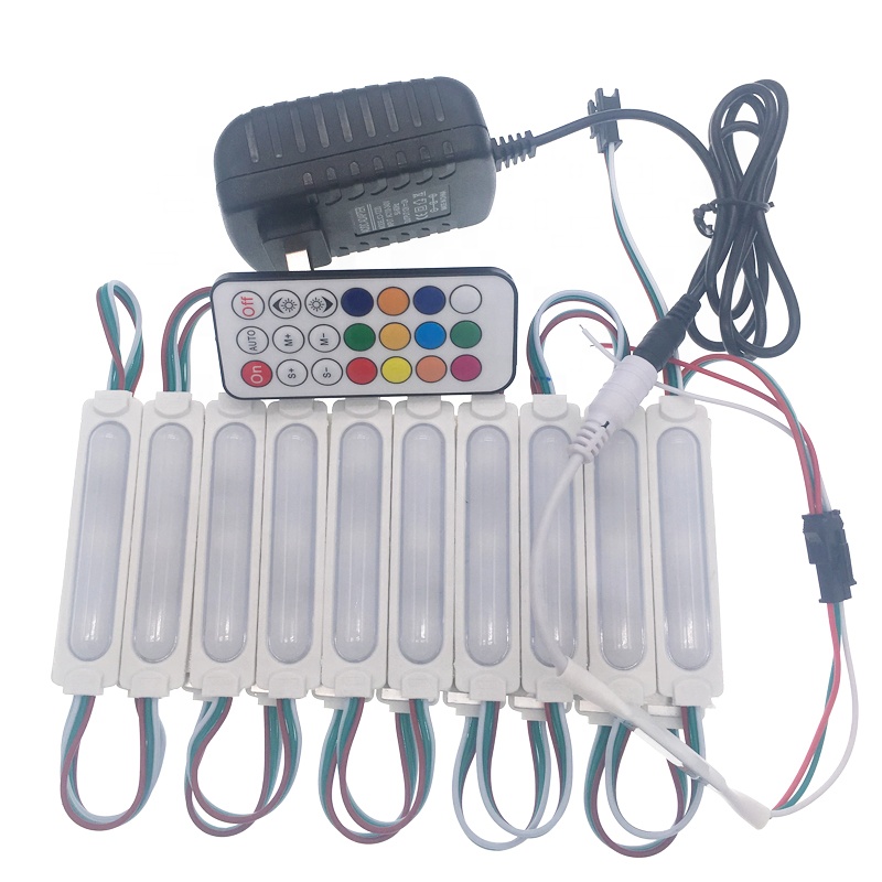 Ws2811 IC SMD 5050 Светодиодный модуль 12 В постоянного тока 0,96 Вт IP65 3 светодиода для рекламных щитов с радиочастотным пультом дистанционного управления полноцветный rgb светодиодный модуль