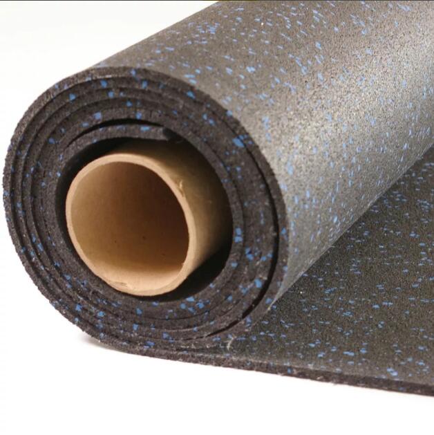 Амортизирующие резиновые напольные рулоны EPDM для тренажерного зала