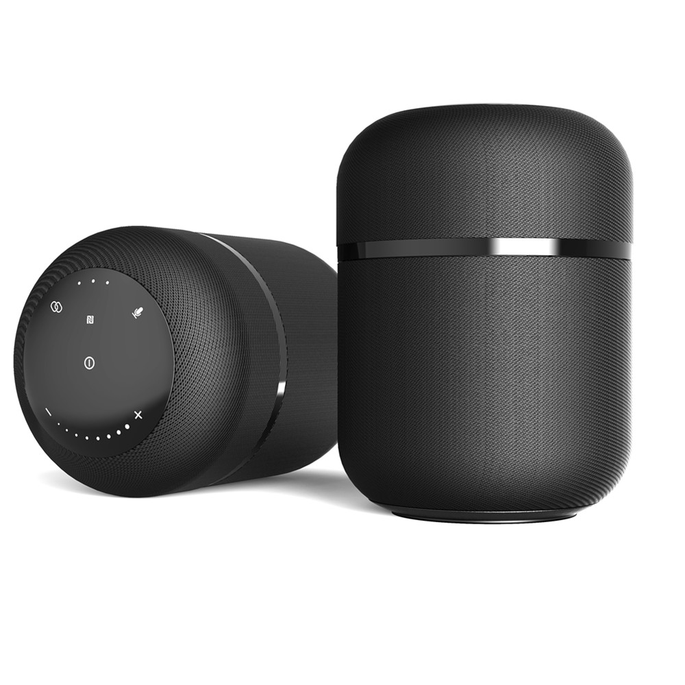 60W BT Portable Smart Speaker, Louder Volume, True Stereo Sound, Rich Bass, 100 Foot Wireless Range,Microphone,NFC,TWS