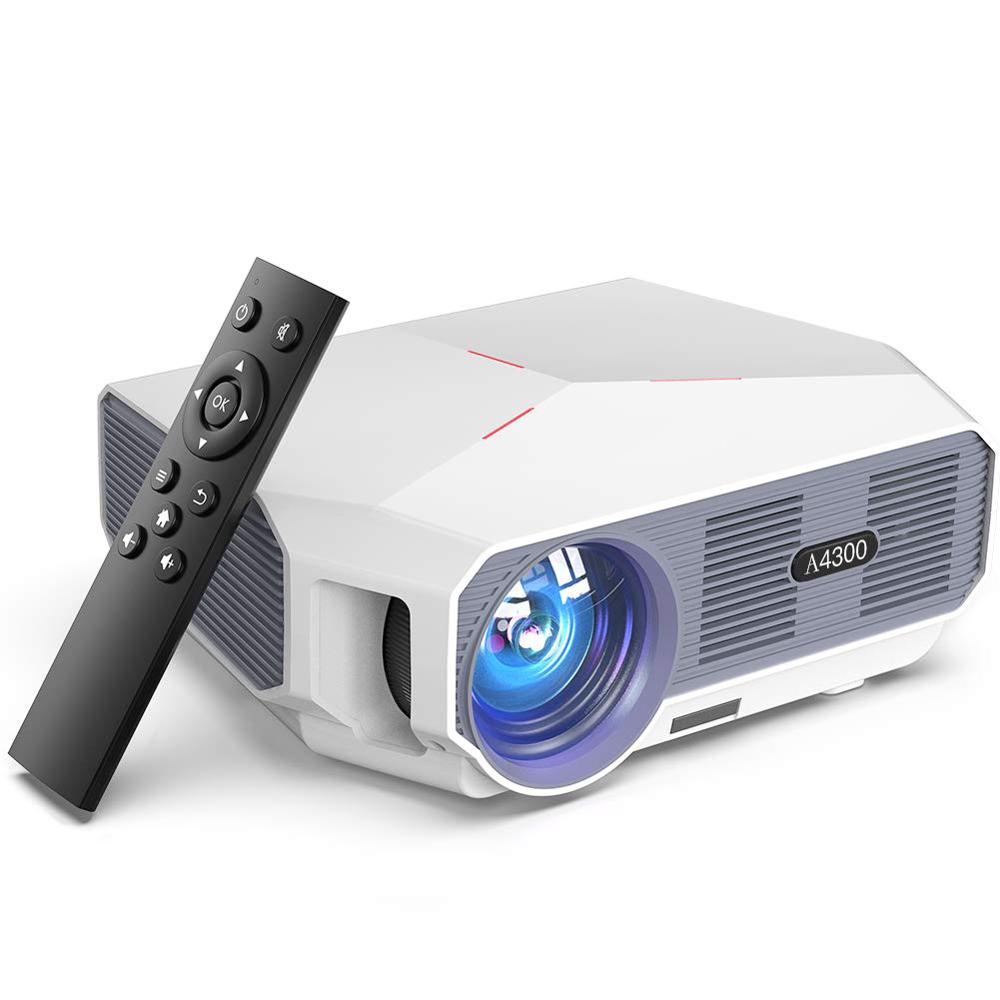 Готов к отправке FULL HD Мультимедийные проекторы для домашнего кинотеатра передача видео 4k Портативный Умный светодиодный проектор A4300