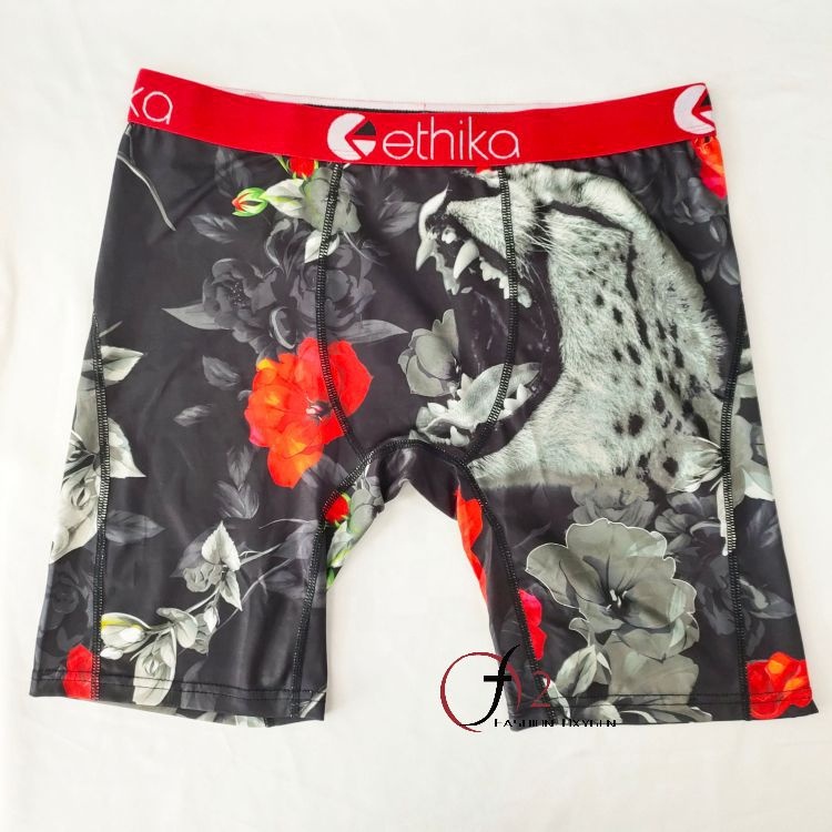Новое поступление ethika, мужское нижнее белье, розовое с леопардовым принтом, мужское нижнее белье, трусы-боксеры из дышащего полиестра, мужское нижнее белье