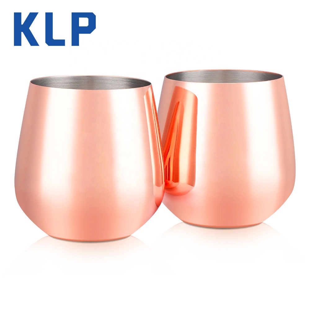 17oz Double Wall Stainless Steel Insulated tumbler wine glass cup tumbler