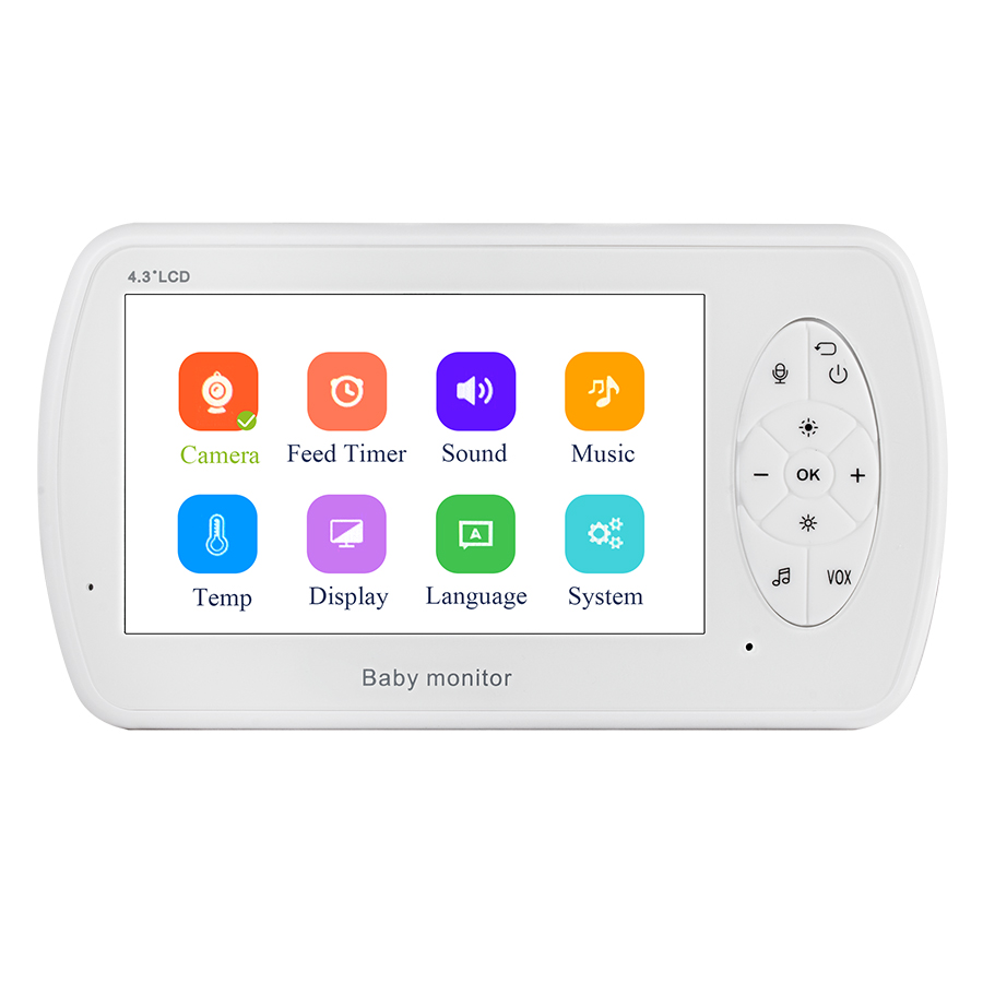 KERUI 4,3 дюймовым экраном 2MP 1080P беспроводной видео Няня для контроля уровня сахара в крови с камера безопасности Babyfoon температуры монитор ночного видения