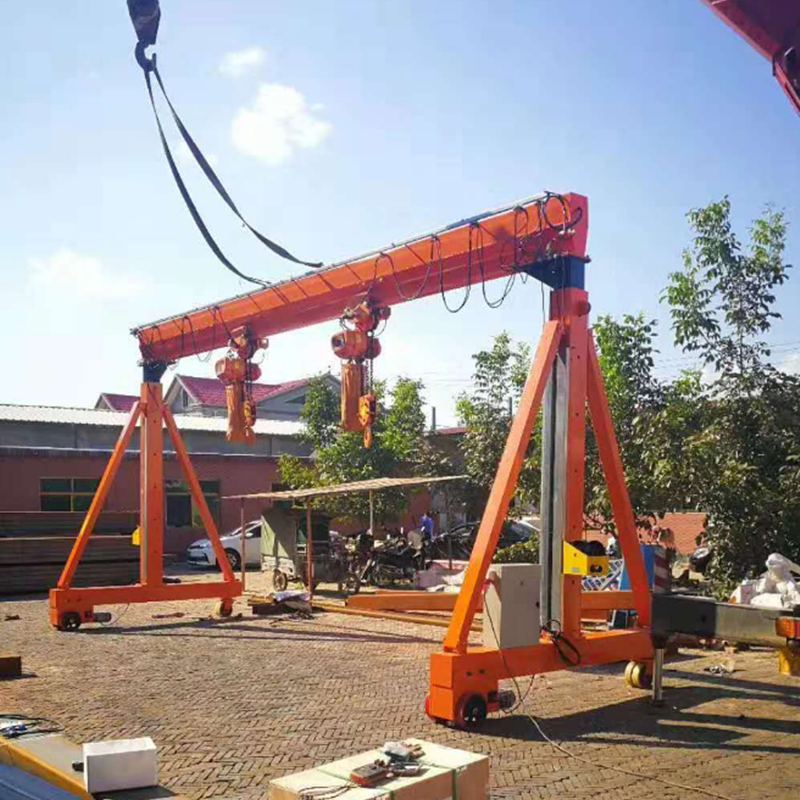 High quality 3 ton 5 ton 8 ton Electric Indoor Mobile trackless gantry crane