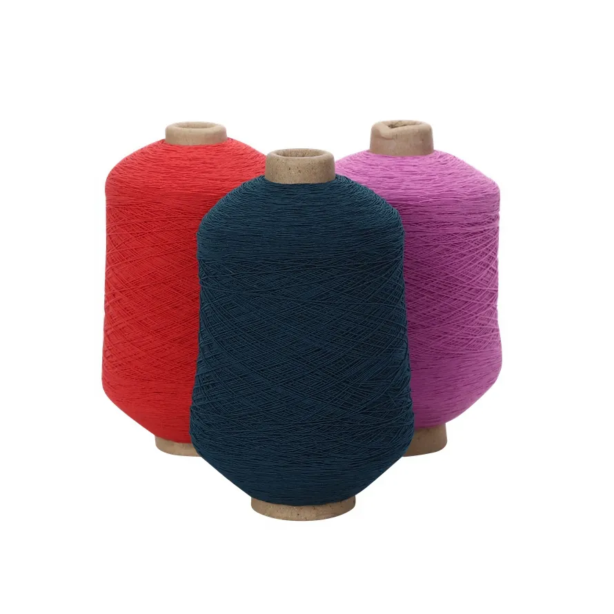 custom durable elastic yarn rubber covered yarn for knitting socks