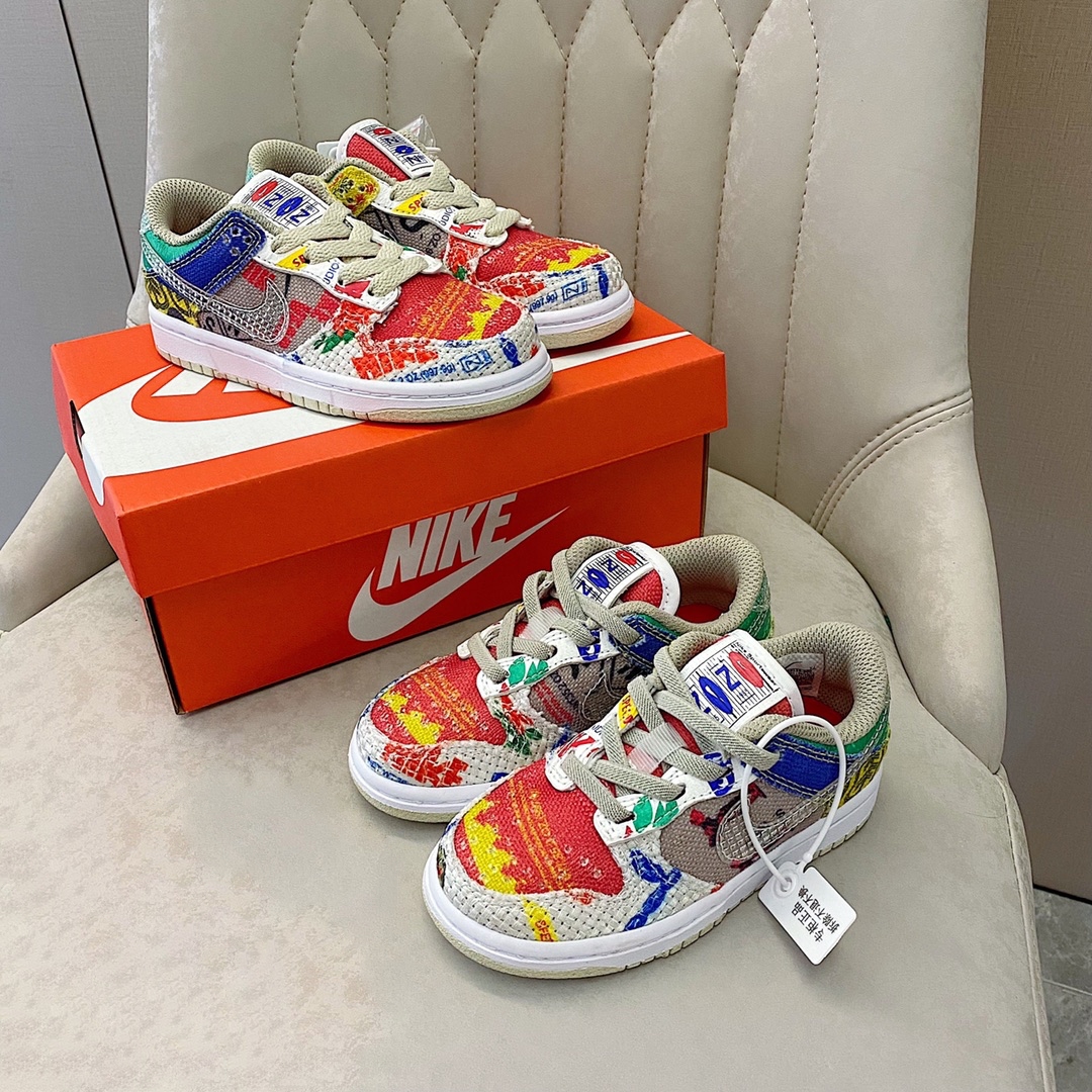 Высококачественная детская спортивная обувь 2021, кроссовки Nike Dunk для детей