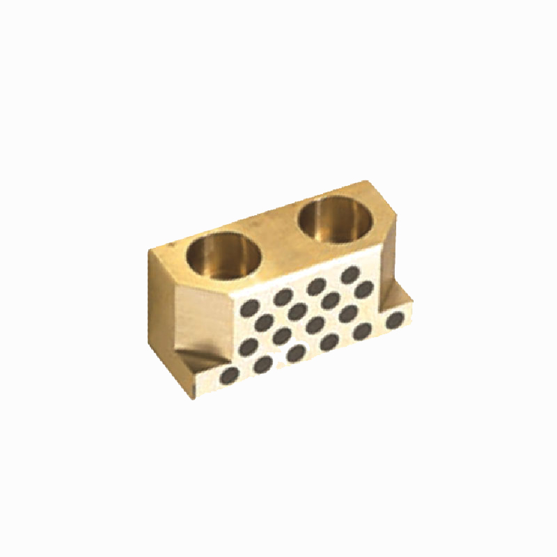Inclined wedge active blockBrass graphite injection mold reset block