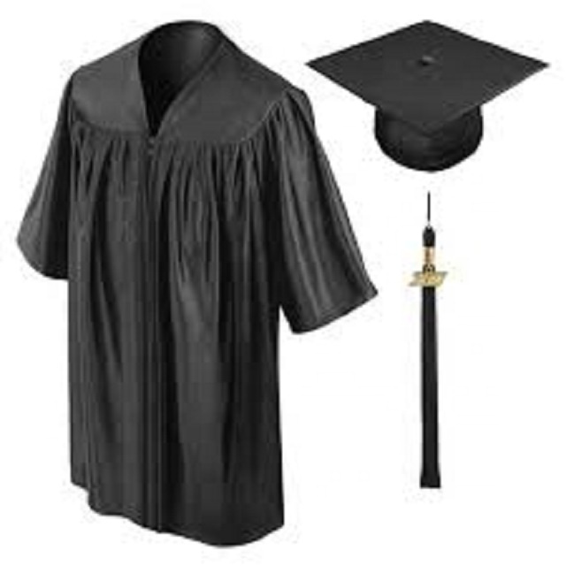 Colourful quality graduation gown