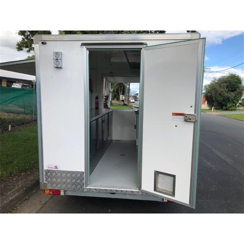 Custom small USA standard concession fast food trucks Square mobile Amercan standard food trailer