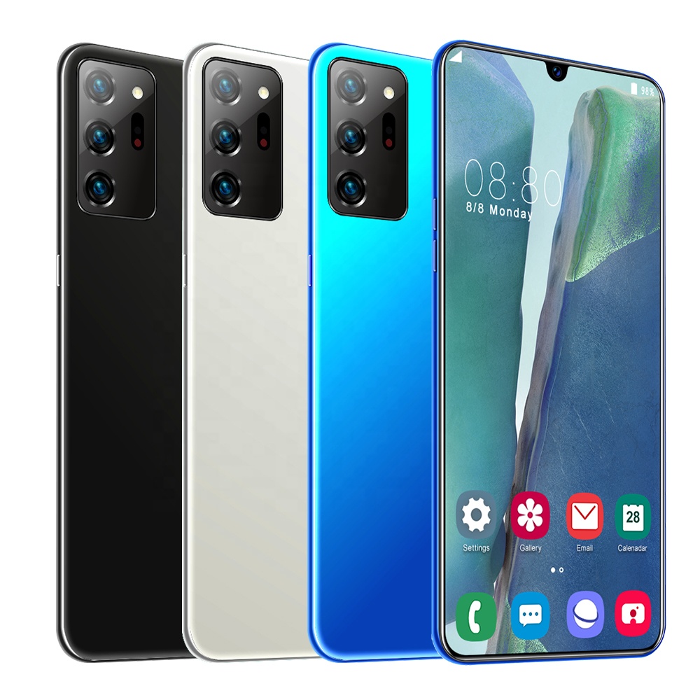 Китайские мобильные телефоны 5G телефон Note 20U 12 Гб + 512 Гб Смартфон Система android