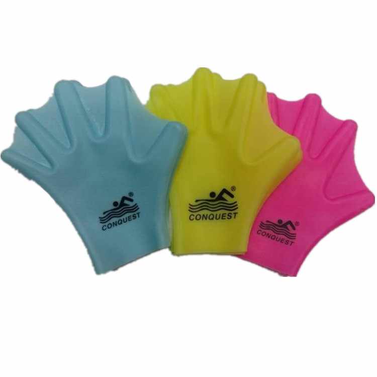 Unisex Adults Silicone Fitness Swim Training Webbed mittens for Water Resistance Training
