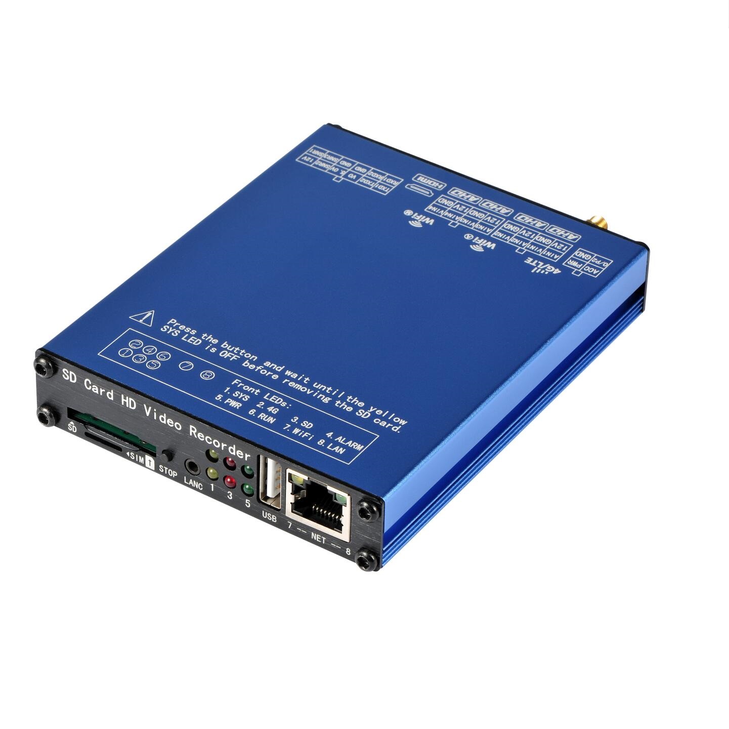 2021 Новое поступление 4CH 4G GPS WIFI G-sensor AHD Мини Мобильный DVR, 1080P AHD SD карта школьный автобус/такси камера MDVR