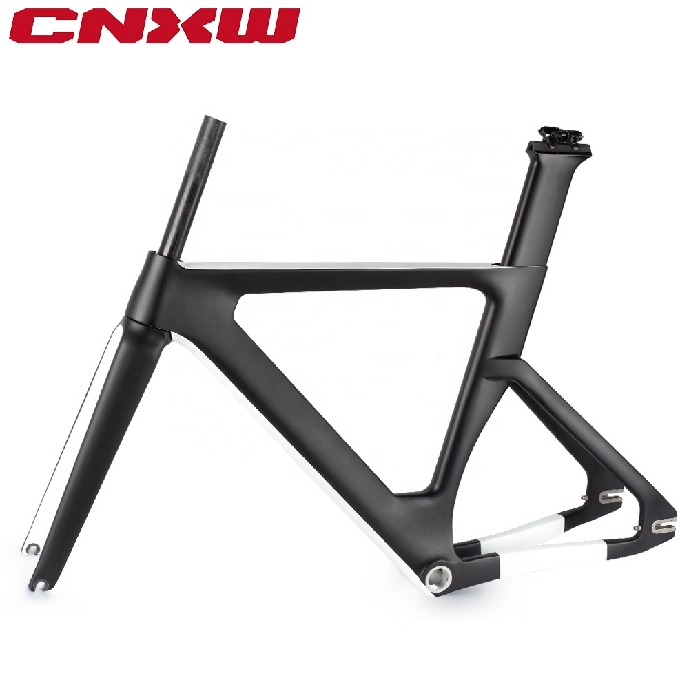CNXW MOQ 1osc в наличии OEM ODM 700C полностью углеродное волокно дорожный фиксатор трек велосипедный трек рама для велосипеда