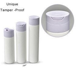 HDPE Plastic Squeeze Cosmetic Body Lotion Shampoo Bottle With Flip Top Cap