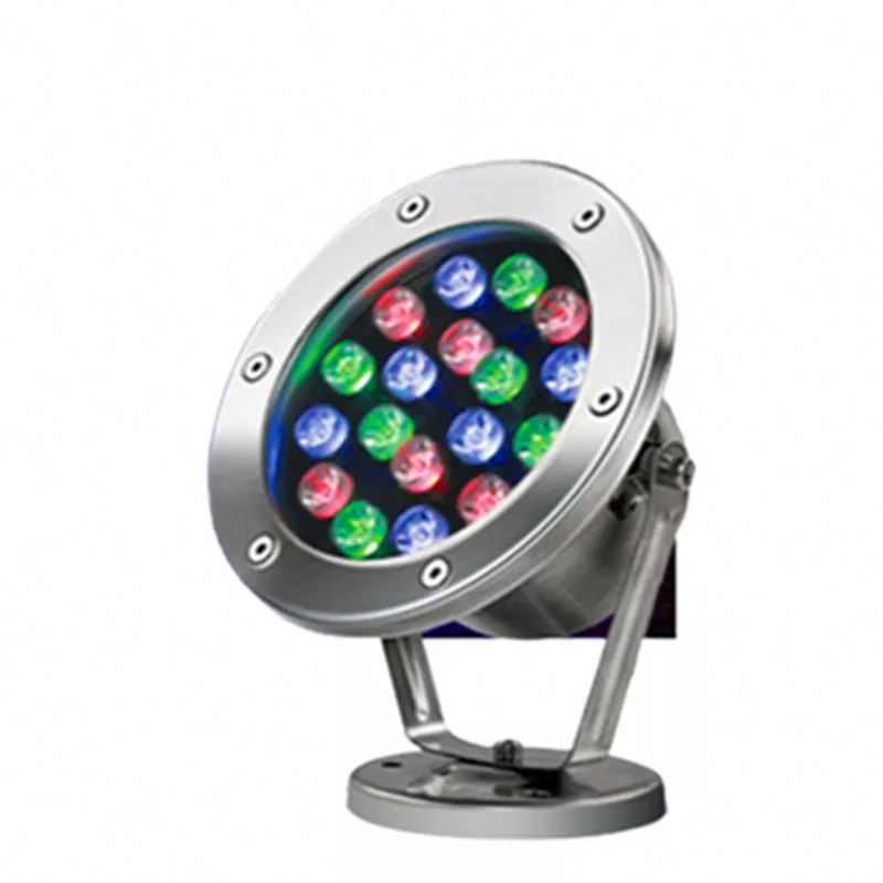 High quality IP68 outdoor Stainless Steel Underwater RGB 9 12 15 18 w LED Fountain Light